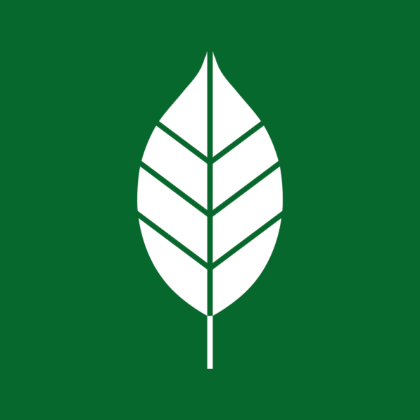 Skuren dekal med symbol för Trädgårdsavfall